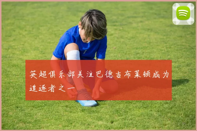 英超俱乐部关注巴德吉布莱顿成为追逐者之一